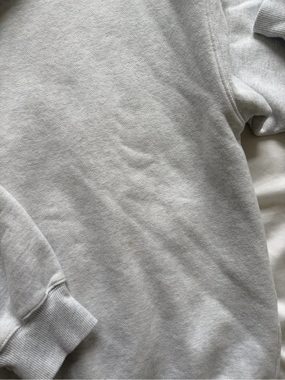 TNA Cozy Light Gray Quarter-Snap Pullover Sweatshirt - Picture 3 of 5